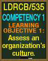 LDRCB/535 Competency 1 Learning Objective 1 Assess an organization's culture